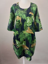 Load image into Gallery viewer, The Keats tunic - cheetah navy