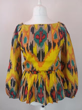 Load image into Gallery viewer, The Laurence blouse - Ikat black