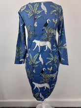 Load image into Gallery viewer, The Hurston jungle dress - cornflower blue