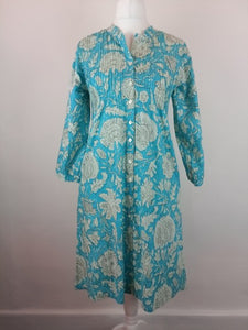 The Langston shirt dress - turquoise