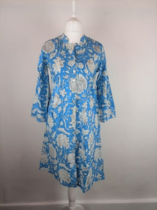 The Langston shirt dress - cornflower
