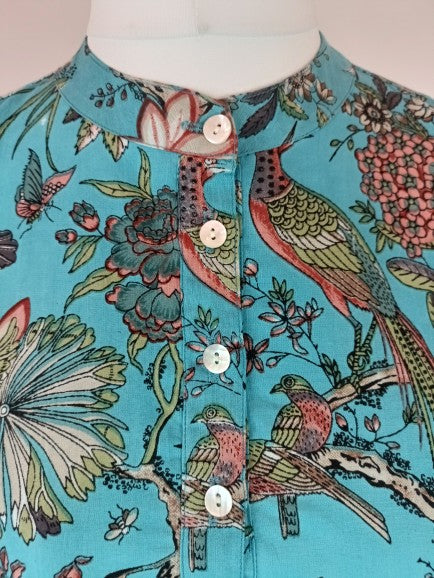 The Fitzgerald shirt - peacock chintz