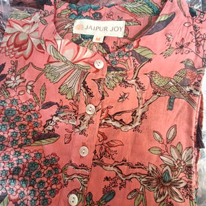 The Fitzgerald shirt - peacock chintz
