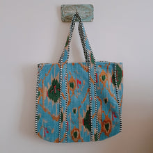 Load image into Gallery viewer, The Jaipur quilted Velvet tote bag