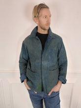 Load image into Gallery viewer, Indigo Overdyed Vintage Kantha Workwear jacket