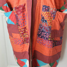 Load image into Gallery viewer, Embroidered cotton quilted House coat