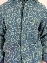 Load image into Gallery viewer, Indigo Dabu Vintage Kantha Workwear jacket