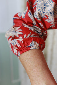 The Yeats tunic - red