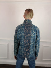 Load image into Gallery viewer, Indigo Dabu vintage Kantha Workwear jacket