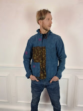 Load image into Gallery viewer, Indigo overdyed Vintage Kantha Workwear jacket