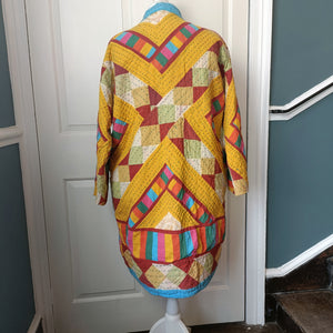 Patchwork Kantha quilted Joseph coat