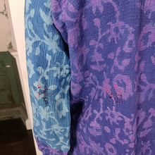 Load image into Gallery viewer, Kantha Workwear jacket Indigo Dabu printed