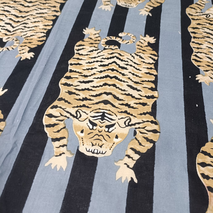 Himalayan tiger rug screen print - grey