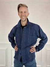 Load image into Gallery viewer, Kantha Workwear jacket - Indigo blue