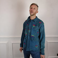 Load image into Gallery viewer, Indigo overdyed vintage Kantha Workwear jacket
