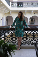 Load image into Gallery viewer, The Hurston jungle dress - teal