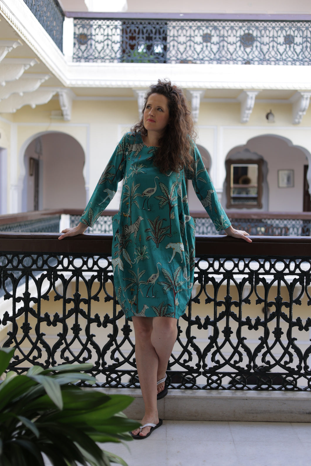 The Hurston jungle dress - teal