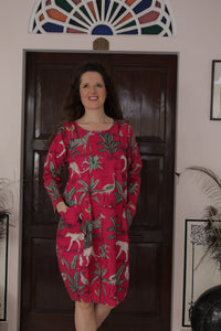 The Hurston jungle dress - Pink