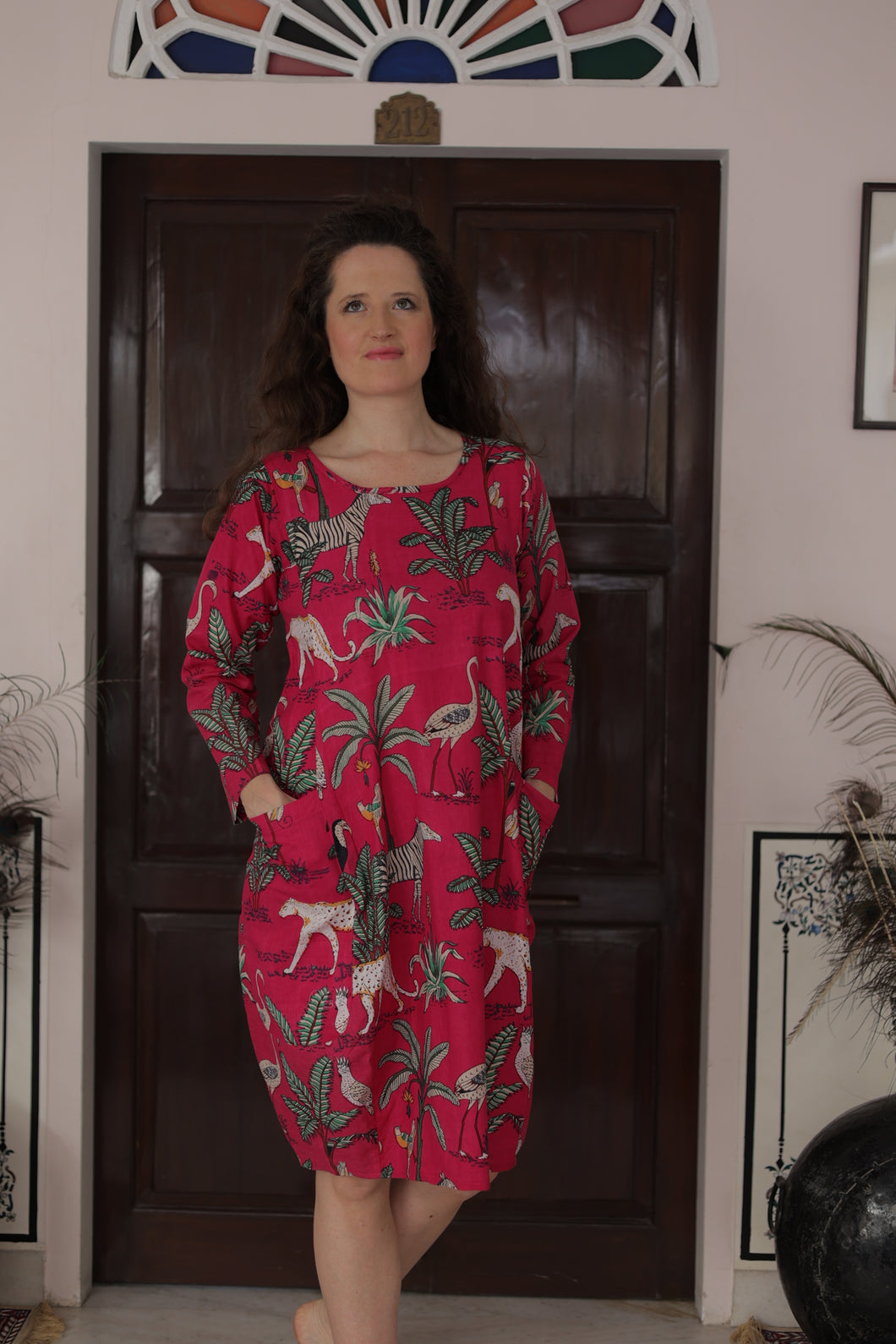 The Hurston jungle dress - Pink