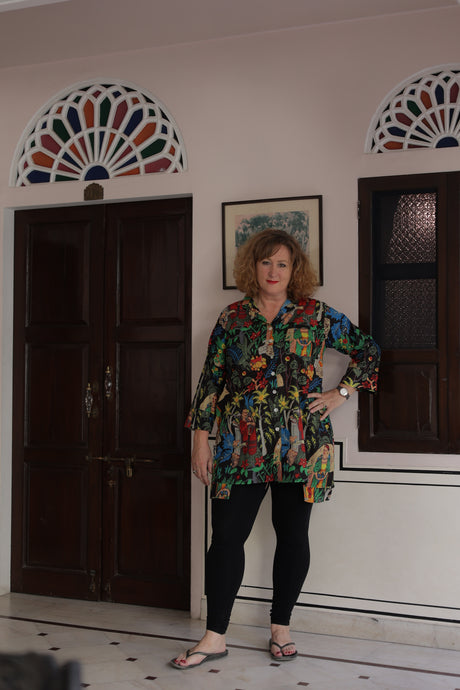 The Freida shirt dress - black