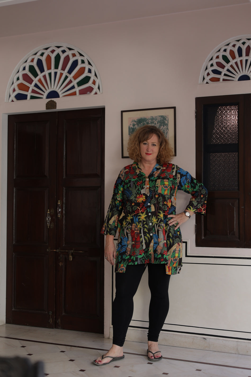 The Freida shirt dress - black