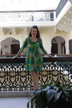 Load image into Gallery viewer, The Keats tunic - cheetah teal