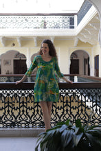 Load image into Gallery viewer, The Keats tunic - cheetah teal