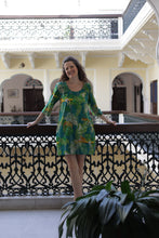 Load image into Gallery viewer, The Keats tunic - cheetah teal