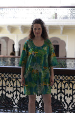 Load image into Gallery viewer, The Keats tunic - cheetah teal