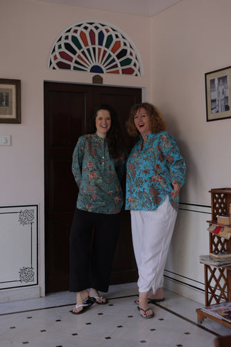 The Fitzgerald shirt - peacock chintz