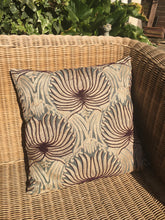 Load image into Gallery viewer, Hand beaded Lotus cushion cover