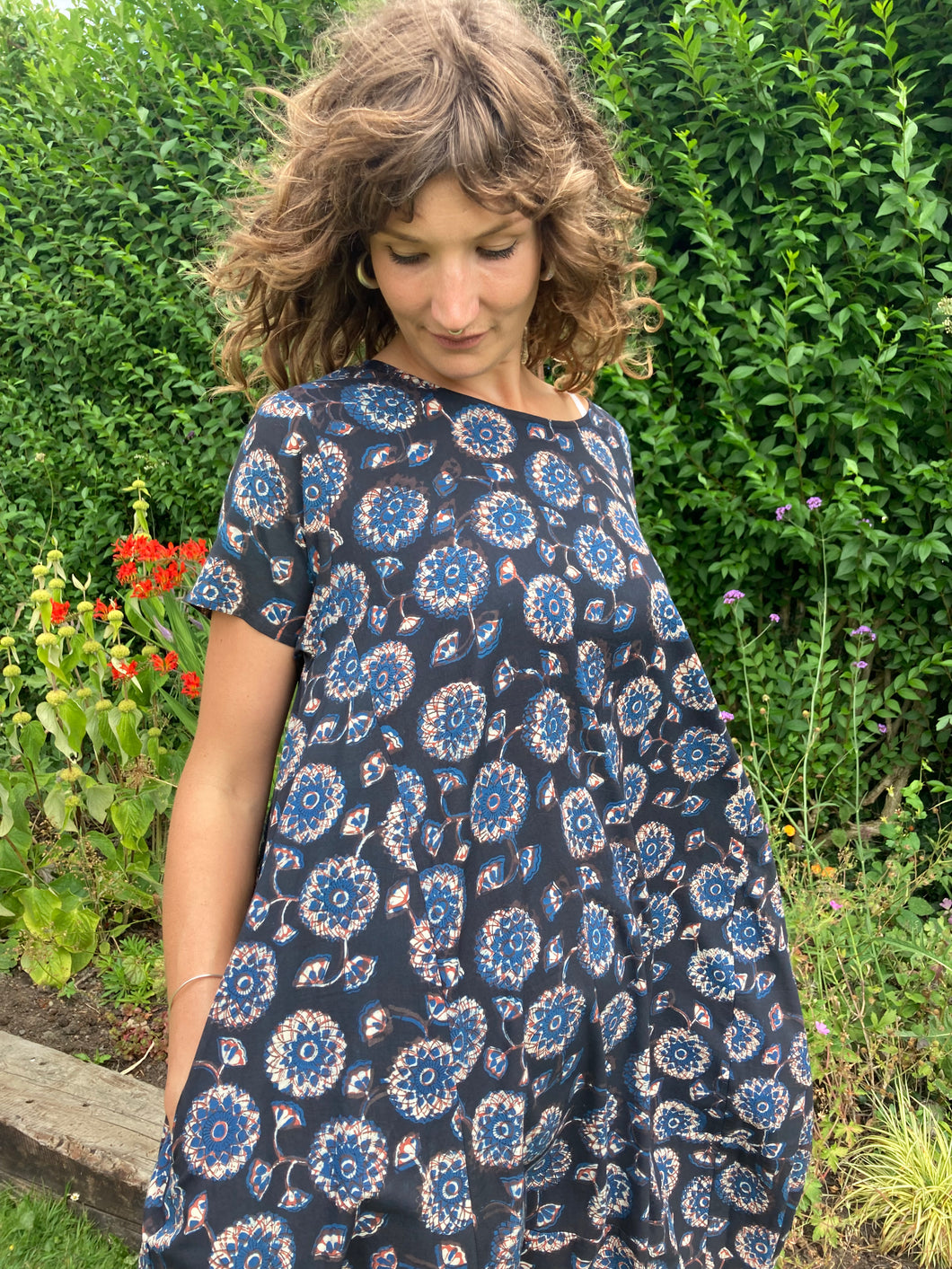 The Bagru Raphael dress - Indigo